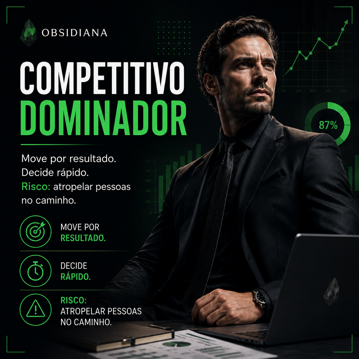 imagem para o perfil profissional Competitivo Dominador